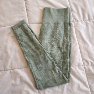 Gymshark Camo Jacquard Seamless Legging Sage Green Size M